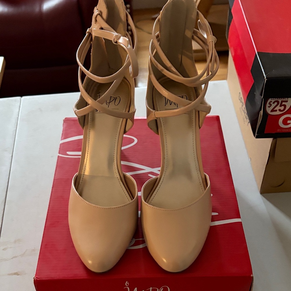 Impo Nude Strappy Heels